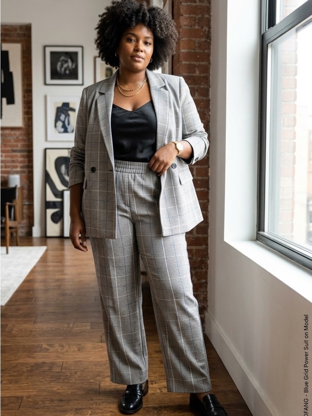 Madewell Caldwell Blazer/Carley Pant Two-Piece Suit, size L